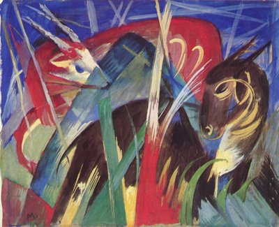 Fabeldieren door Franz Marc